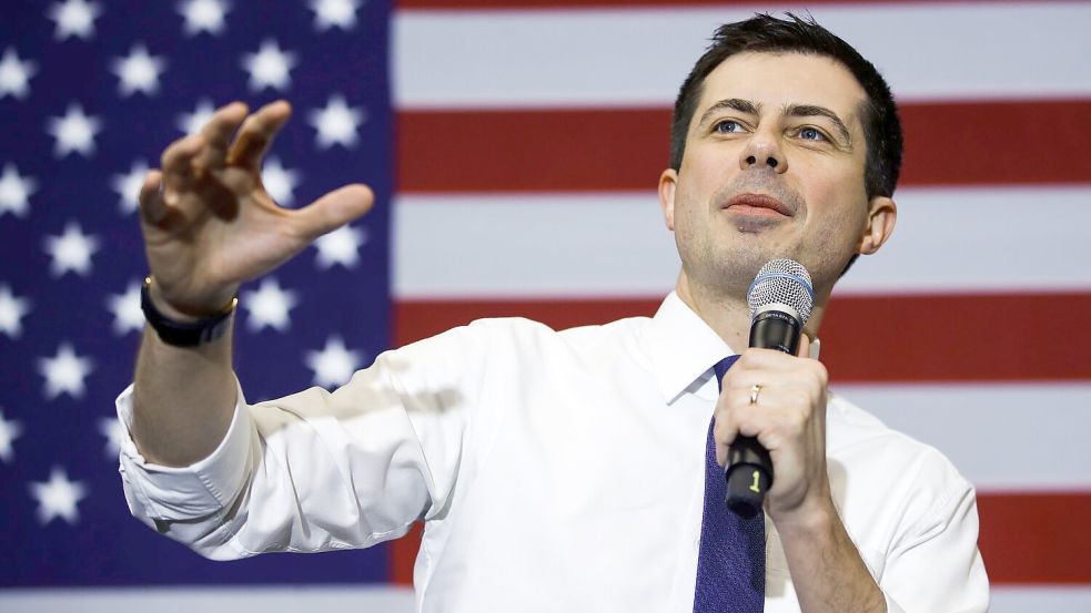 Gilt als großer Hoffnungsträger der Demokraten: Pete Buttigieg. (Archivbild) Foto: Matt Rourke/AP/dpa