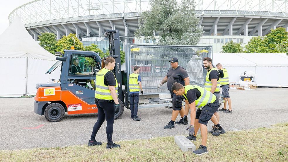 Das Ernst-Happel-Stadion in Wien war für alle drei Konzerte ausverkauft. Foto: Florian Wieser/APA/dpa