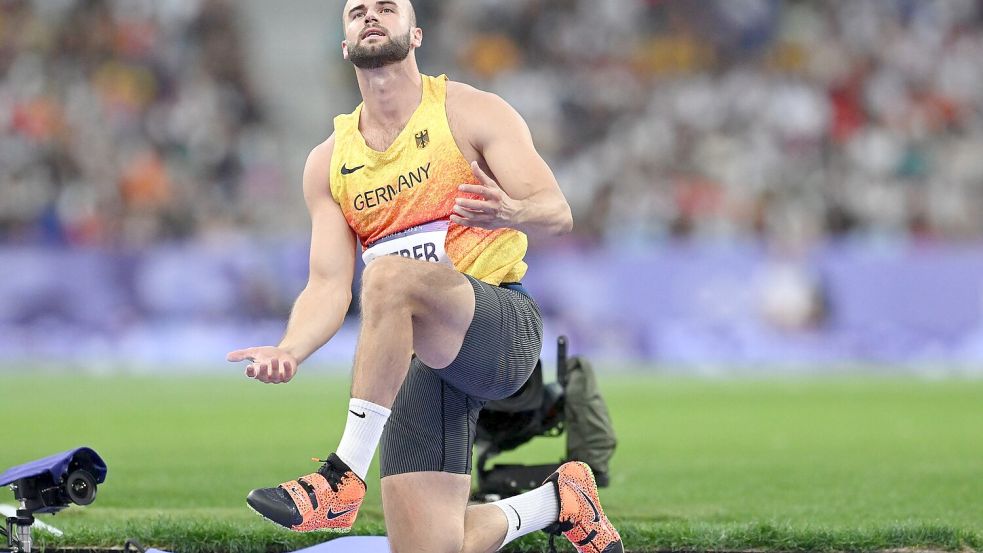 Speerwerfer Julian Weber blebt ohne Medaille. Foto: Sven Hoppe/dpa