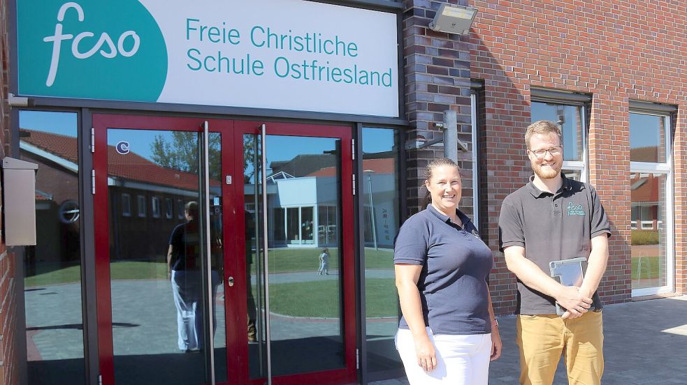 Kerstin Bronsema und Fokko Peters leiten den FCSO-Standort in Moordorf und freuen sich über den guten Start. Foto: Karin Böhmer