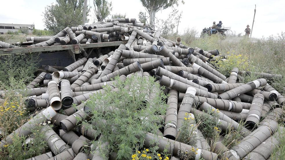 Die ukrainischen Streitkräfte stehen im Raum Donezk unter Druck, dort rücken die russischen Truppen vor. (Archivbild) Foto: ---/Ukrinform/dpa