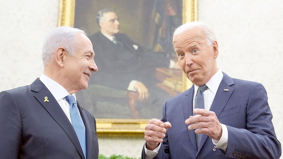 Biden hat in einem Telefonat die Dringlichkeit eines Deals betont. Foto: Susan Walsh/AP/dpa