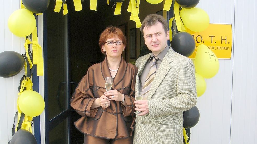 Wie alles begann: Lissy und Stefan Hering gründeten ihr Geschäft vor 20 Jahren in Hesel.