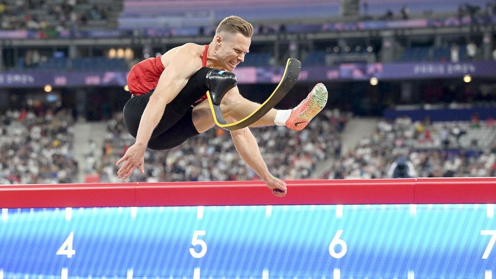 Markus Rehm holt wieder Gold im Weitsprung. Foto: Julian Stratenschulte/dpa