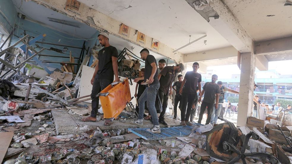 Ort des Luftangriffs im Gazastreifen Foto: Omar Ashtawy/APA Images via ZUMA Press Wire/dpa