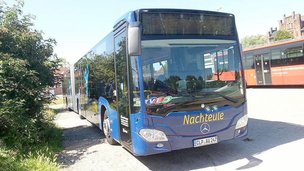 In anderen Landkreisen gibt es die „Nachteule“-Busse noch. Im Landkreis Aurich wurde der Dienst im Zuge der Corona-Pandemie eingestellt. Foto: Weser-Ems-Bus