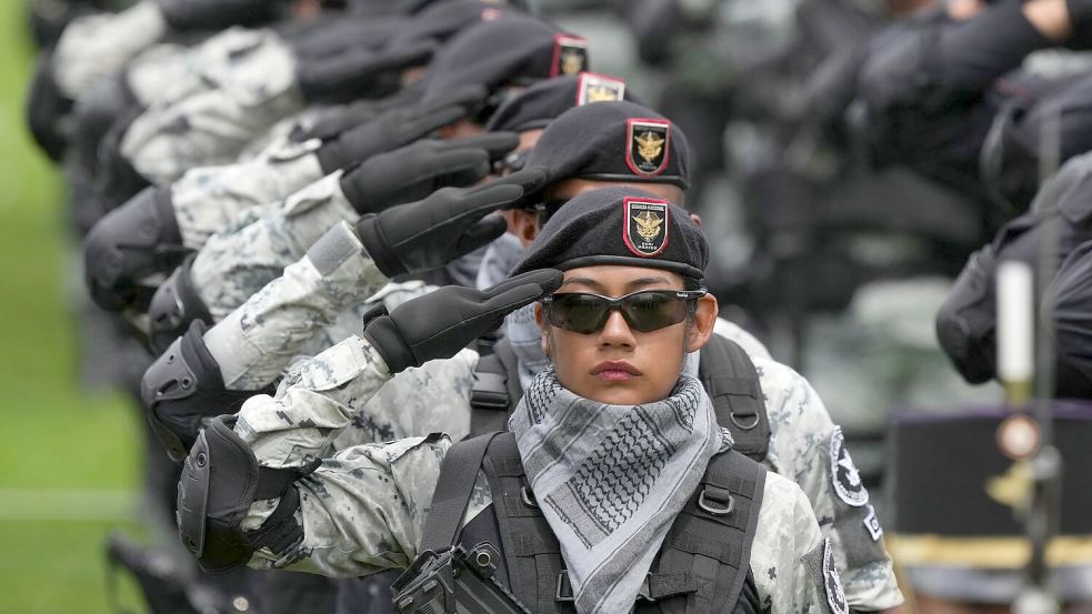 Menschenrechtsorganisationen kritisieren den wachsenden Einfluss des Militärs im Inneren. (Archivbild) Foto: Fernando Llano/AP/dpa