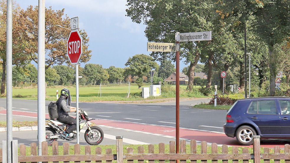 An der Einmündung des Hoheberger Weges in die Wallinghausener Straße könnte es bauliche Veränderungen geben. Foto: Heino Hermanns