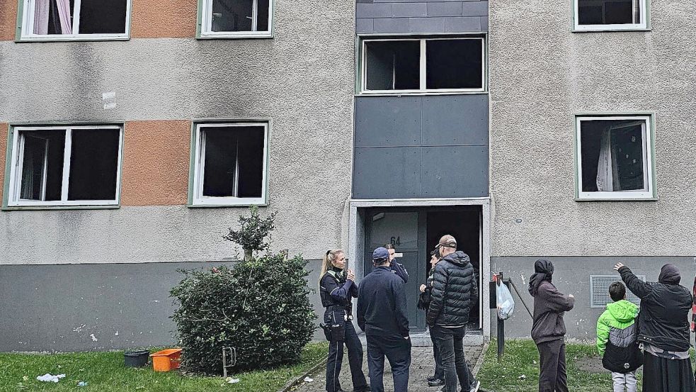 Nach den Bränden am Samstagnachmittag in Essen ist ein Tatverdächtiger festgenommen worden. Foto: Markus Gayk/dpa