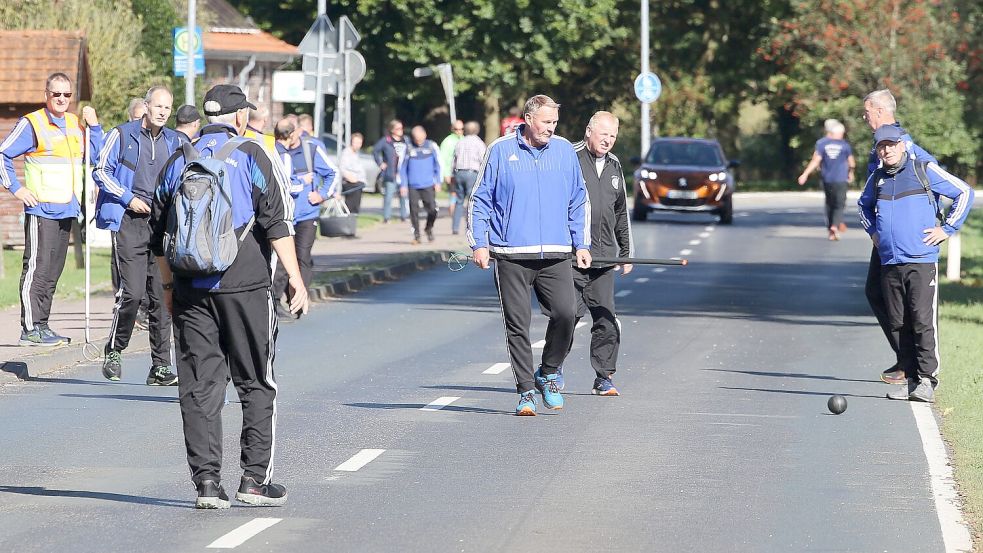 Pfalzdorf gewann das Duell gegen den ewigen Rivalen Reepsholt nur ganz knapp. Foto: Wilfried Gronewold