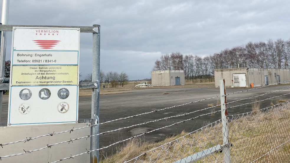 Ein Betriebsplatz ohne Betrieb: Auf dem Vermilion-Gelände in Engerhafe wird auch in naher Zukunft kein Erdgas gefördert. Foto: Holger Janssen