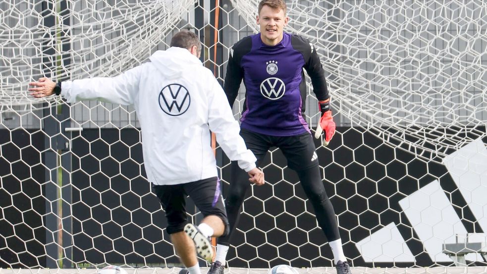 Der Stuttgarter Alexander Nübel wird aller Voraussicht nach in Zenica im Tor stehen. Foto: Daniel Löb/dpa