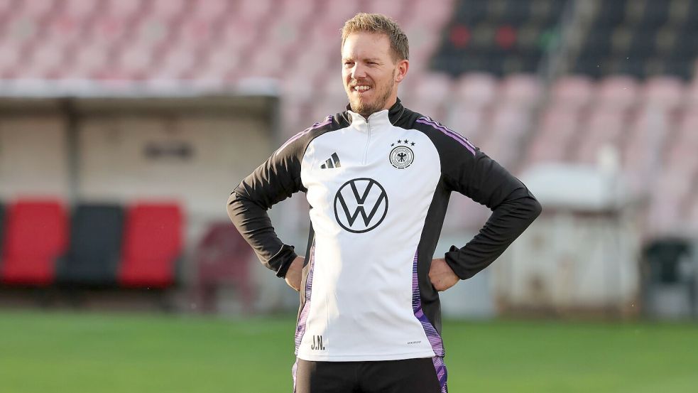 Bundestrainer Nagelsmann hat selbst eng mit Red-Bull-Chef Oliver Mintzlaff gearbeitet. Foto: Christian Charisius/dpa