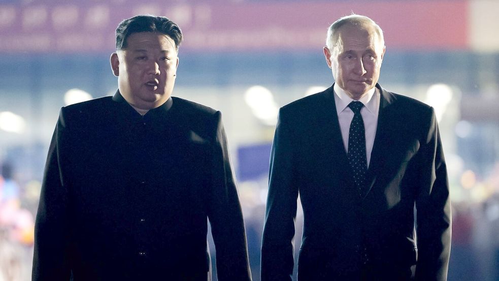 Südkoreas Geheimdienst geht davon aus, dass Nordkorea Truppen in den Ukraine-Krieg entsendet. Foto: Gavriil Grigorov/Pool Sputnik Kremlin/AP/dpa