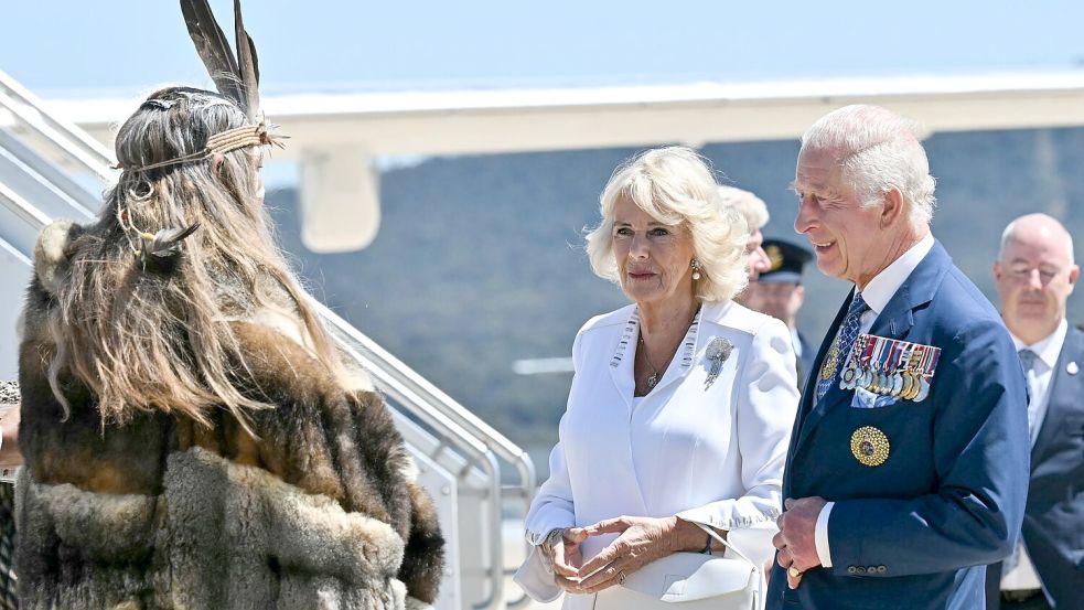 Vor Canberra hatte das royale Paar Sydney besucht. Foto: Saeed Khan/AFP POOL via AAP/dpa