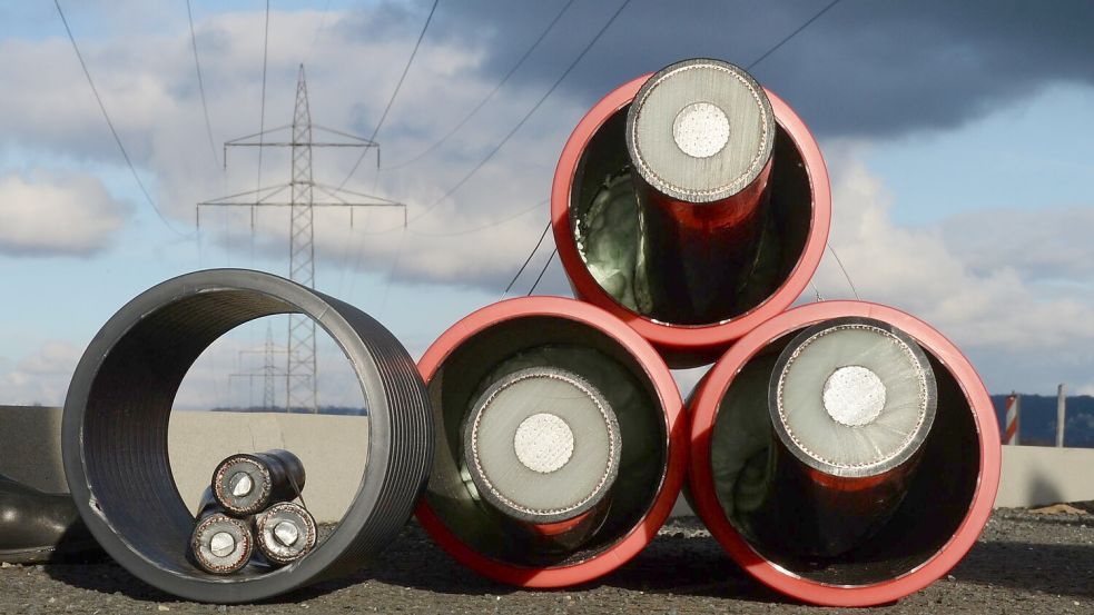 Die ersten Kabel für die Stromtrasse Suedlink werden verlegt. (Archivfoto) Foto: Julian Stratenschulte/dpa