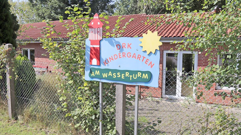 Der DRK-Kindergarten „Am Wasserturm“ wird in Container umziehen. Foto: Heino Hermanns