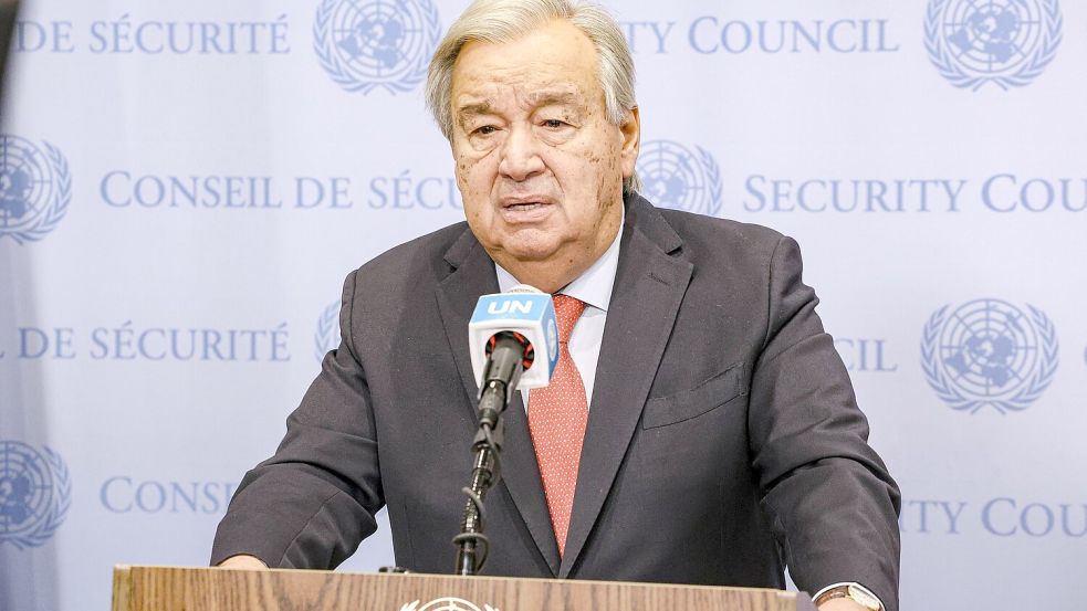 UN-Chef Guterres spricht von Belagerung Nord-Gazas durch Israel. (Archivbild) Foto: Bianca Otero/ZUMA Press Wire/dpa