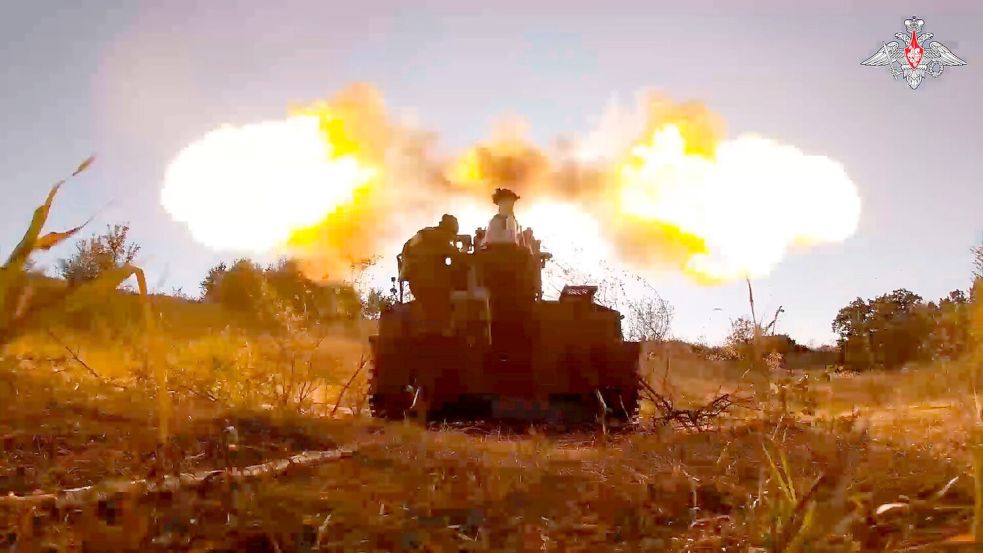 Im August begannen ukrainische Truppen einen Vorstoß ins russische Gebiet Kursk. Die Kämpfe dauern bis heute an. Foto: -/Russian Defense Ministry Press Service/dpa