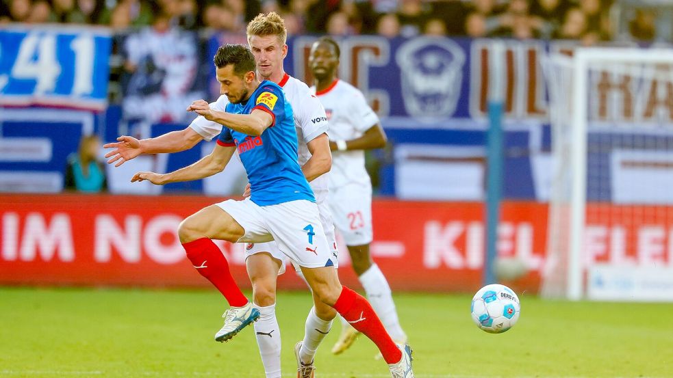 Holstein Kiel hatte den 1. FC Heidenheim zu Gast. Foto: Frank Molter/dpa