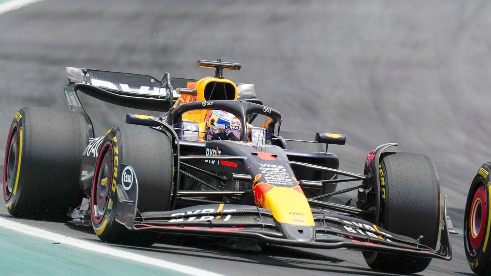 Max Verstappen wurde Dritter im Sprint, nach einer Strafe aber nachtrglich auf Platz vier versetzt. Foto: Andre Penner/AP/dpa