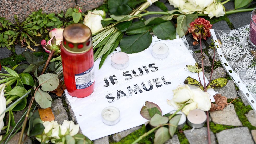 Die Ermordung von Samuel Paty erschütterte Frankreich. Foto: dpa/Kira Hofmann