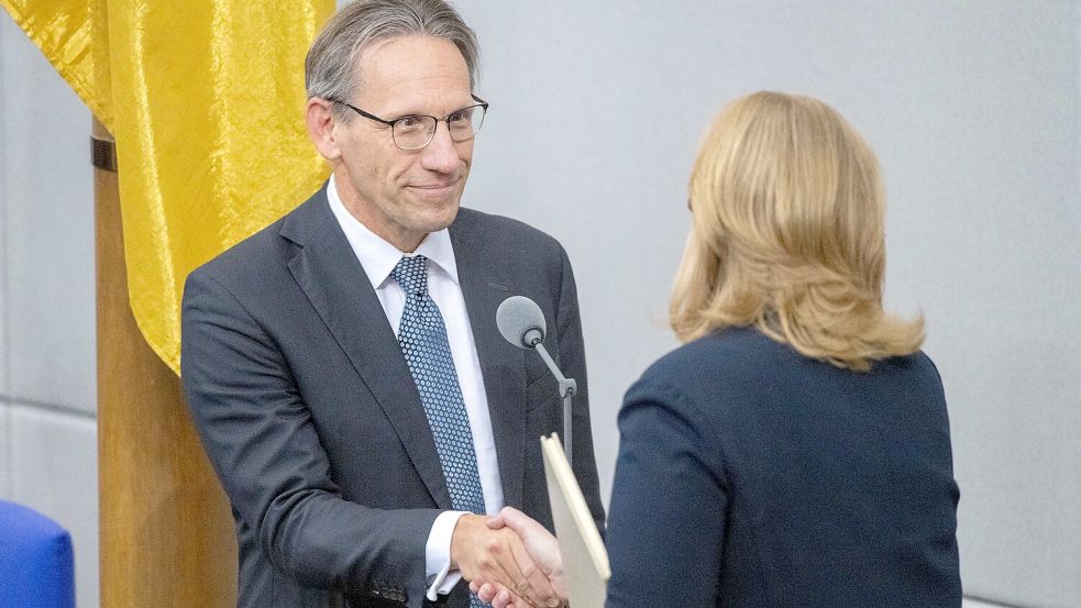 Jörg Kukies ist neuer Bundesfinanzminister. Am Donnerstag wurde er vereidigt. Foto: dpa/Christophe Gateau