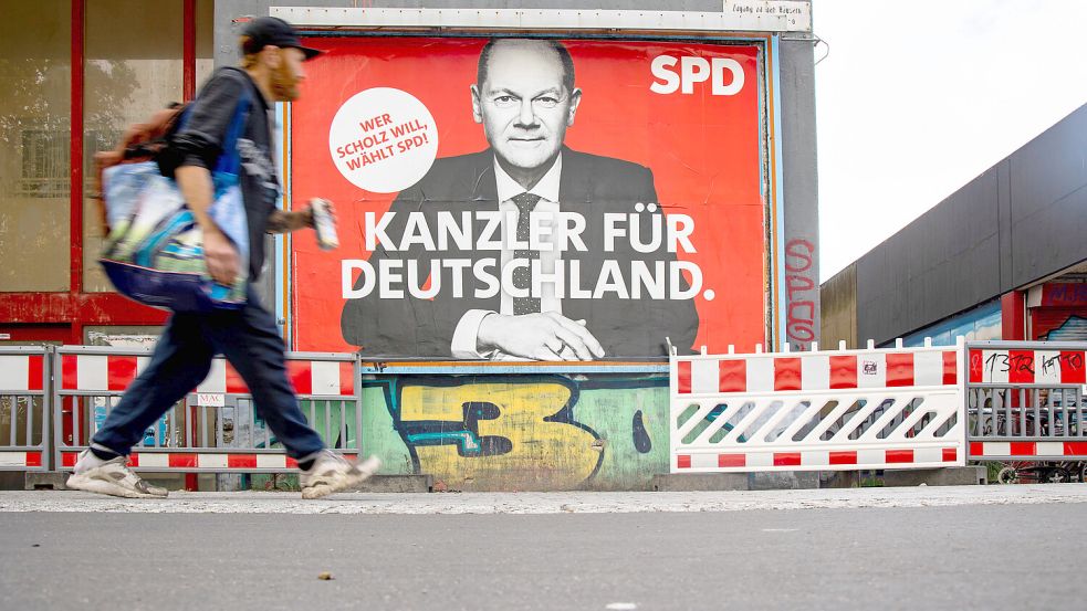 Schon 2021 organisierte die Agantur BrinkertLück den SPD-Wahlkampf für Olaf Scholz - mit Erfolg. Foto: imago/Emmanuele Contini