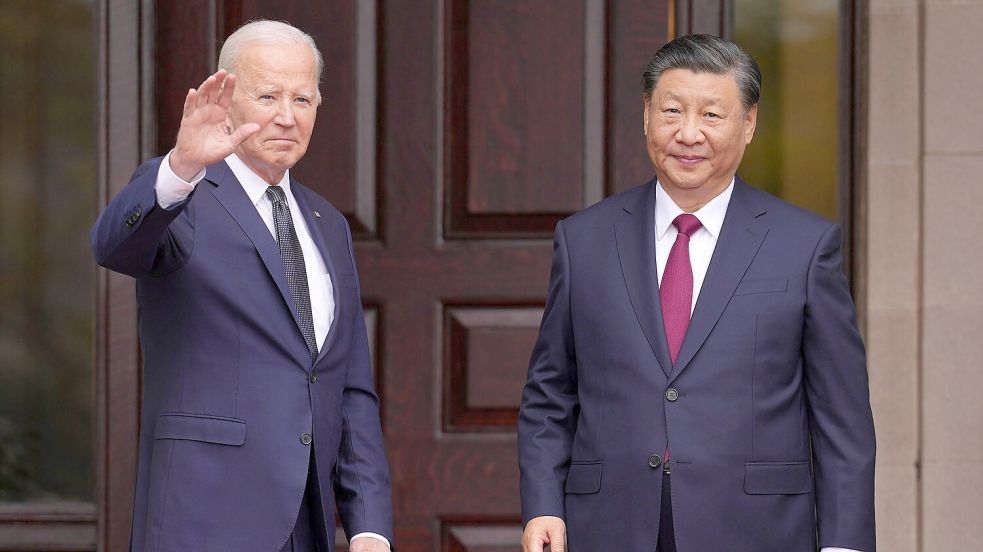 Angesichts schwerer Spannungen zwischen den USA und China kommunizierten Biden und Xi in den vergangenen Jahren nur spärlich. (Archivbild) Foto: Doug Mills/Pool The New York Times via AP/dpa