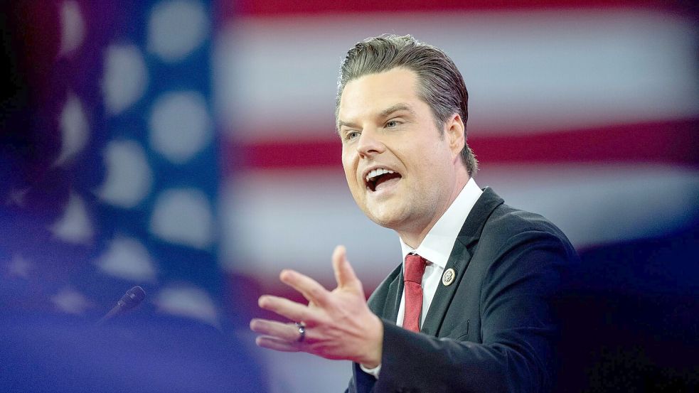 Matt Gaetz soll Justizminister werden. (Acrhibild) Foto: Alex Brandon/AP/dpa