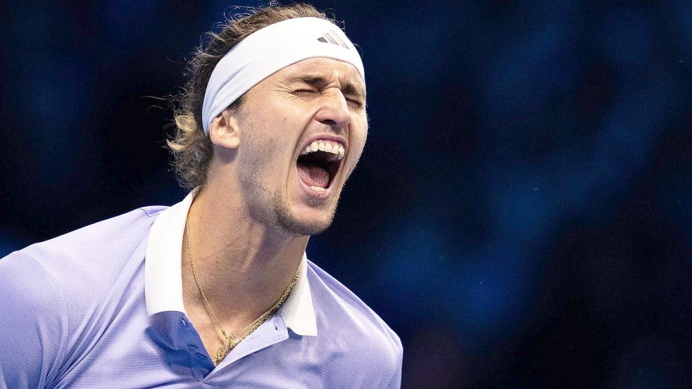 Alexander Zverev spielt in Turin um den Finaleinzug gegen Taylor Fritz. Foto: Marco Alpozzi/LaPresse via ZUMA Press/dpa