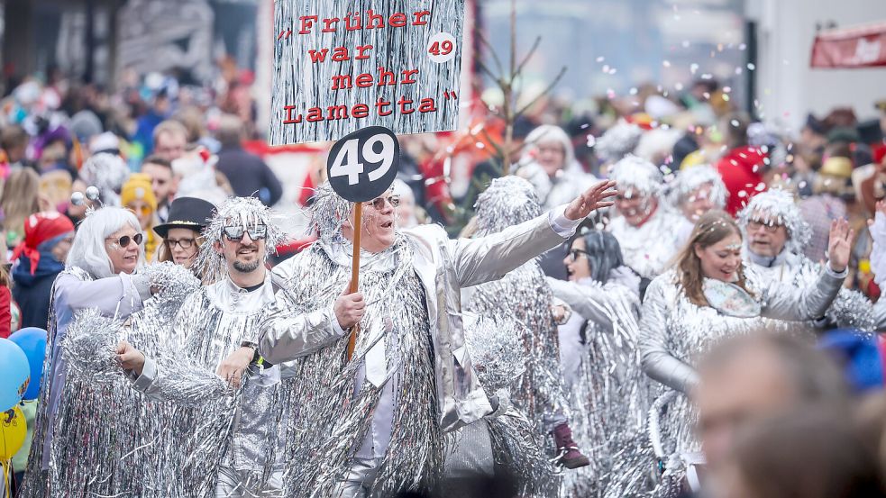 Ob das Wahlergebnis am 23. Februar zum Lachen ist? Das werden die Dammer Narren auf ihre eigene Art bewerten. Foto: dpa/Focke Strangmann