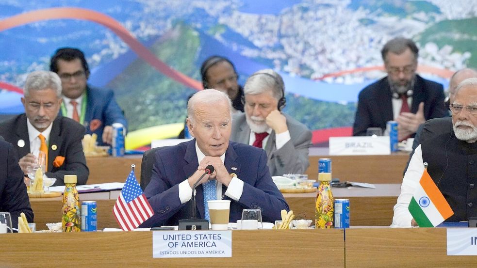 Für Biden dürfte der G20 in Rio der letzte große Gipfel als US-Präsident sein. Foto: Eric Lee/Pool The New York Times/AP/dpa