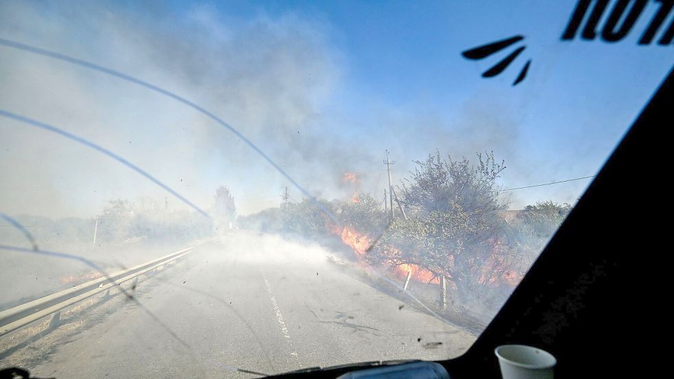 Um die Kleinstadt Kurachowe im ostukrainischen Gebiet Donezk wird seit Wochen erbittert gekämpft.(Archivbild) Foto: -/Ukrinform/dpa