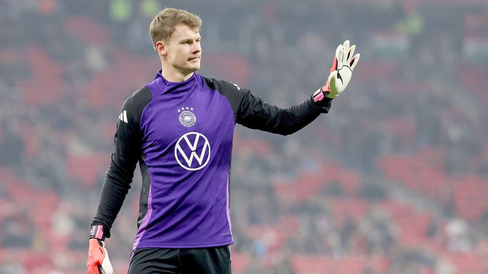 Alexander Nübel steht gegen Ungarn im Tor. Foto: Christian Charisius/dpa