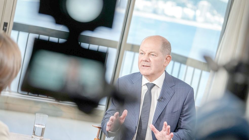 Scholz: SPD und ich wollen gemeinsam gewinnen. Foto: Kay Nietfeld/dpa