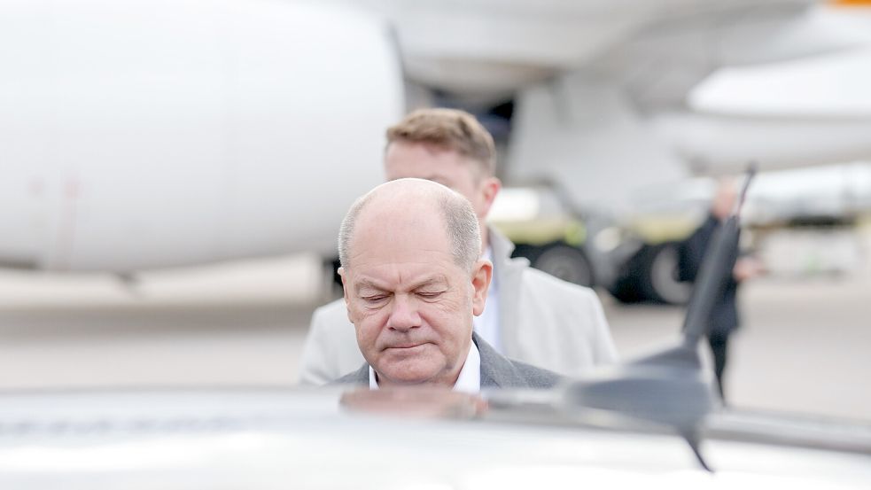 Augen zu und durch? Bundeskanzler Olaf Scholz kämpft um seine erneute Kanzlerkandidatur. Foto: dpa/Kay Nietfeld