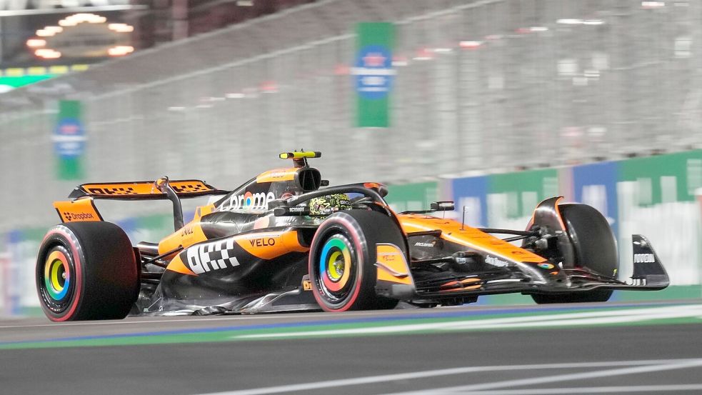 Lando Norris hat noch theoretisch Chancen auf den WM-Titel - groß sind sie nicht. Foto: Matt York/AP