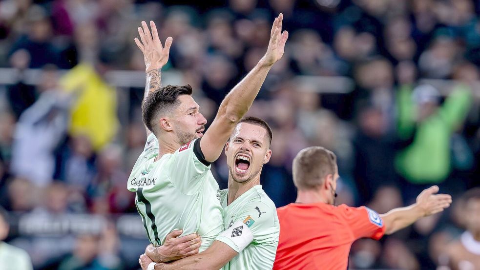 Gladbach ist auch dank Tim Kleindienst auf dem Vormarsch. Foto: David Inderlied/dpa