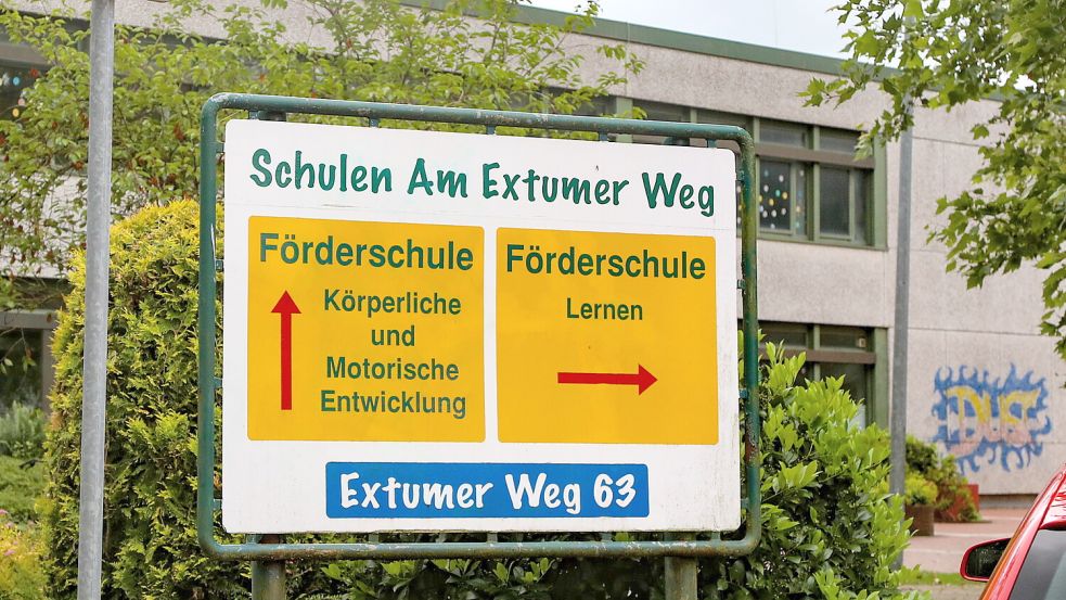 Die Förderschulen am Standort Aurich-Extum. Foto: Romuald Banik