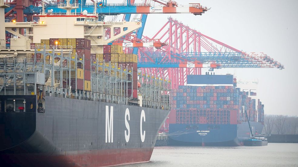 Die Stadt Hamburg und MSC schließen den Einstieg der Großreederei beim Hafenlogistiker HHLA ab. (Archivbild) Foto: Christian Charisius/dpa