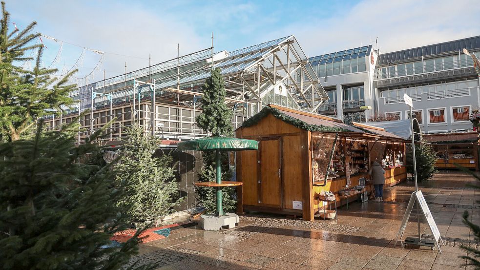 Auf der Südseite der Markthalle könnte im kommenden Jahr ein Pavillon errichtet werden. Foto: Romuald Banik