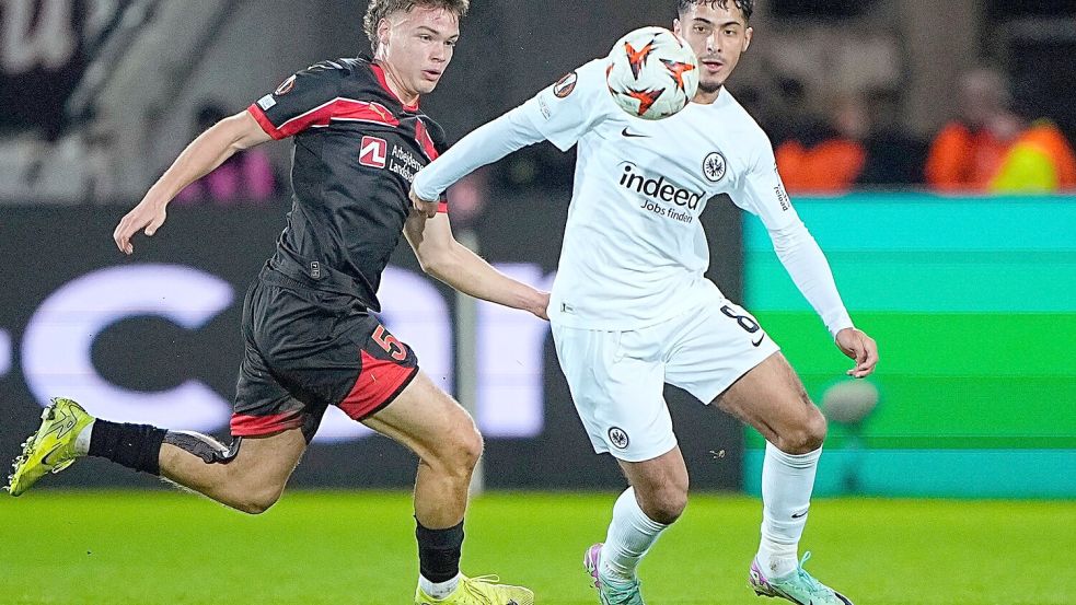 Eintracht Frankfurt bleibt auch in der Europa League auf Erfolgskurs. Foto: Bo Amstrup/Ritzau Scanpix Foto/AP