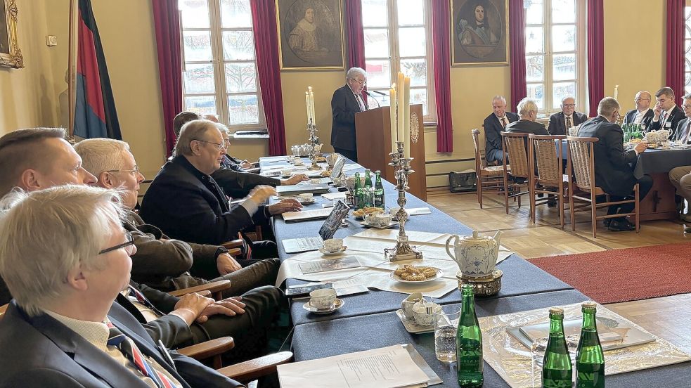 Bei der Landschaftsversammlung im Ständesaal der Ostfriesischen Landschaft gab es viel Positives zu berichten. Foto: Mieke Matthes