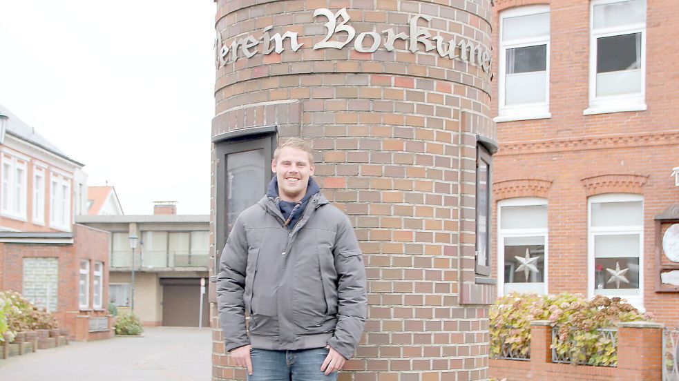 Marvin Nockel war 2022 Oldermann im Verein Borkumer Jungens. Foto: ZGO/Archiv/Ferber