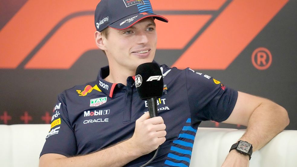 Max Verstappen sprach in einer Pressekonferenz Klartext. Foto: Darko Bandic/AP