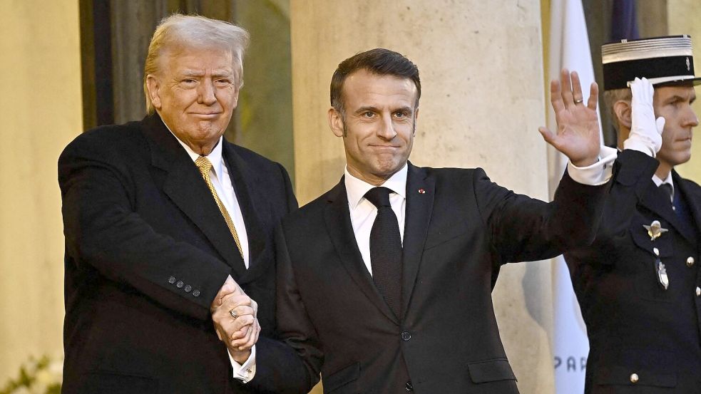 Der Besuch in Frankreich ist Trumps erster Auslandstrip seit seinem Wahlsieg Anfang November. Foto: Julien De Rosa/AFP/dpa