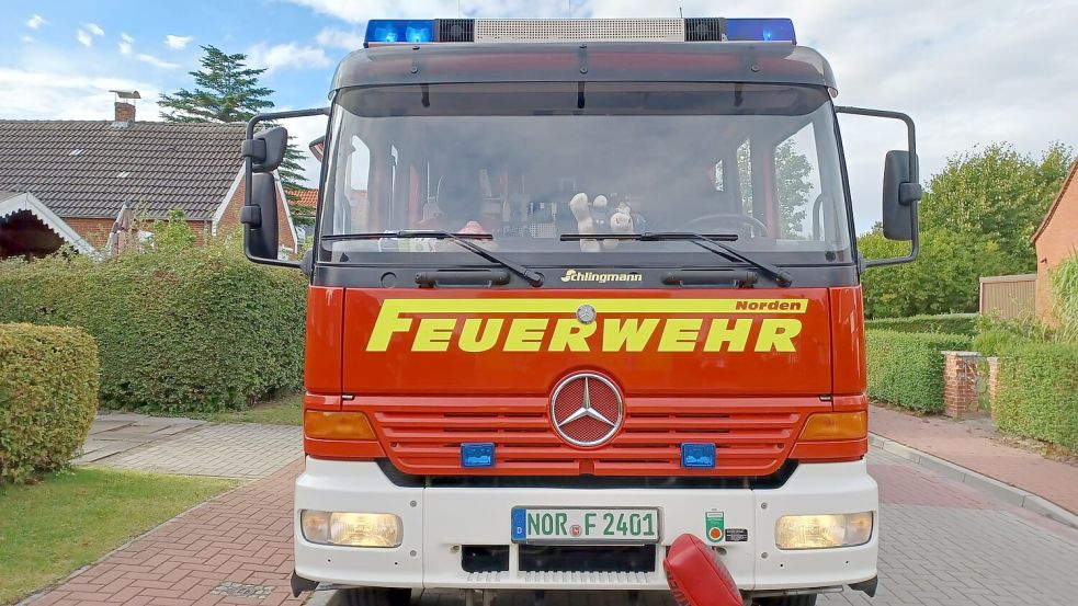 Die Norder Feuerwehr legte einen Einsatzmarathon hin. Foto: privat