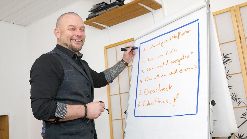 Mit klaren Zielen vor Augen geht es ins neue Jahr: Life-Coach Dennis Herold weiß um die Sorgen, aber auch um die Chancen, die der Jahreswechsel bietet. Foto: Romuald Banik