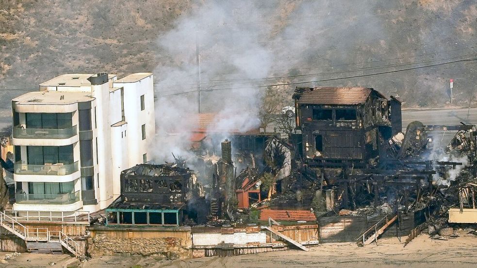 Die Schäden beim Palisades-Feuer sind immens. Foto: Mark J. Terrill/AP/dpa